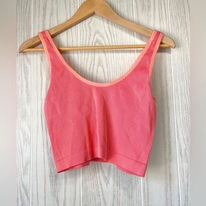 Closie Coral Ribbed Tank Top Size S EUC